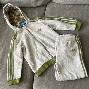 Adidas Full Zip Hoodie Set